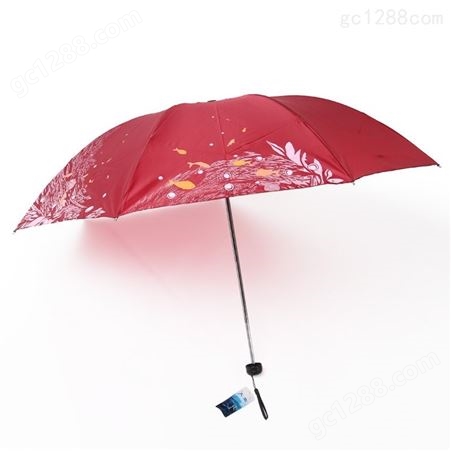 天堂伞丝印折叠晴雨伞女士手动广告伞可定制定做印logo雨伞