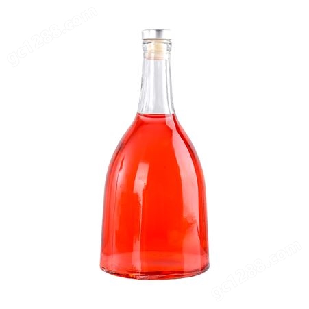 现货销售375ml果酒瓶 果醋饮料瓶 透明大肚子白酒瓶 白醋酸奶瓶