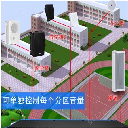 鑫智笙1000纯后级分区大功率定压功放机背景音乐校园公共广播系统