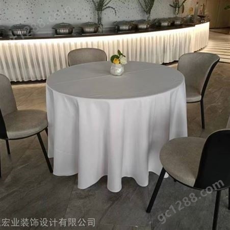 酒店桌布台布定做餐厅布艺椅子套北京桌布多功能厅桌布定做
