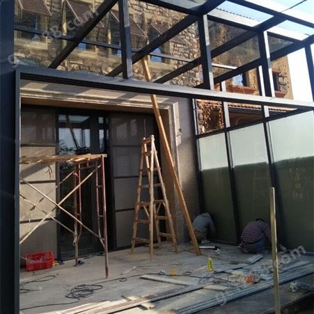 北京专业建造阳光房钢结构二层阁楼封露台彩钢房