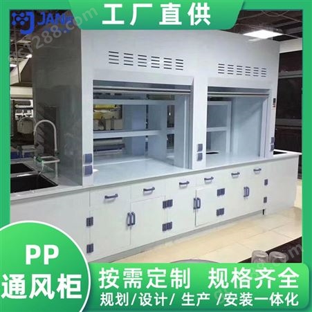 浙 江杭 州PP通风柜 实验室设备试验台排风柜 耐酸碱化验室通风橱