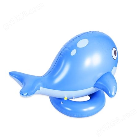 跨境儿童充气玩具鲸鱼 户外大型喷水玩具 花园草坪充气喷水动物