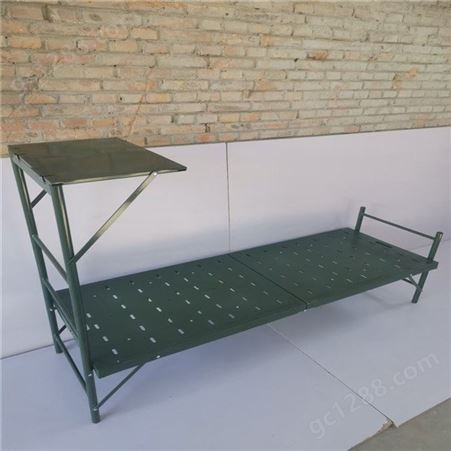 吹塑行军床 户外钢塑两折床 二折钢塑折叠床