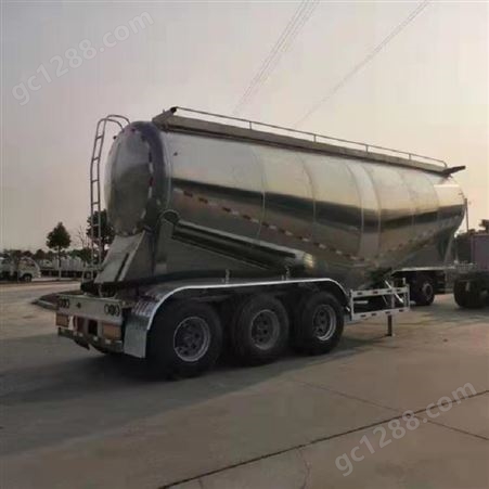 镁铝合金散装水泥罐车 35立方粉粒物料运输车 三段式罐体粉罐车