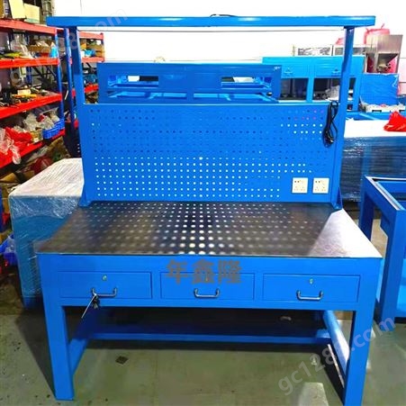 重型钳工桌尺寸多模具钢板桌现货年鑫隆订做飞模铁板桌机械放置台
