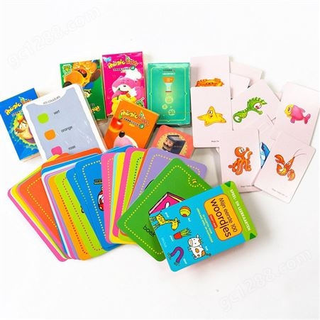 厂家生产儿童玩具桌游卡牌 益智卡片免费设计 小孩识字卡片定制
