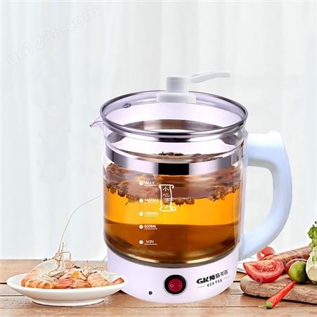 GKN格卡诺 养生壶机械款多功能煮水壶玻璃煮花茶企业集采