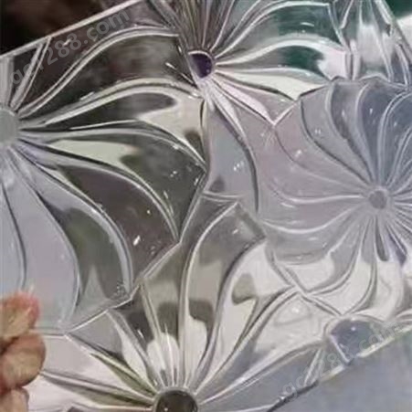 压花热熔玻璃 多款式可选 尺寸可定制钢化玻璃 卓瑞