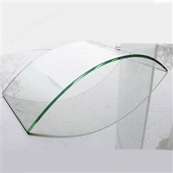 批量定制3mm单玻热弯玻璃制作加工 显示屏保护弯钢面板