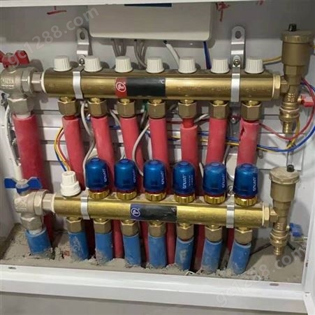黄铜塑芯大流量分水器 地暖分集水器 智能分水器系统家用