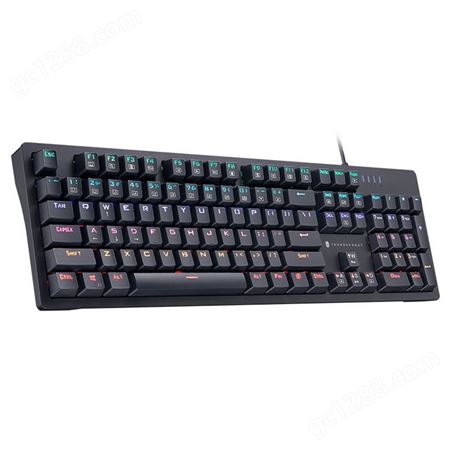 雷神机械键盘KG3104 幻彩104键青轴红轴电竞笔记本台式机外接89键