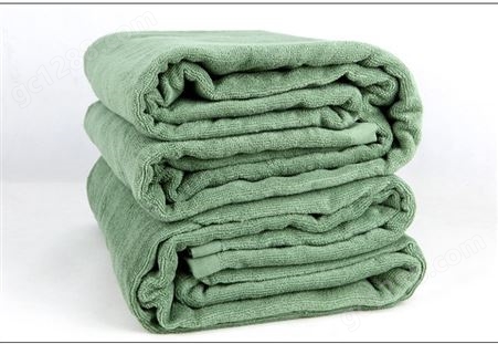 军绿毛巾被纯棉 应急救灾毛巾盖毯尺寸可定做 品牌消防毛巾毯