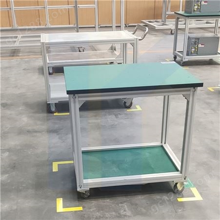 越海防静电普通工作台 铝型材工作桌 不锈钢实验操作台