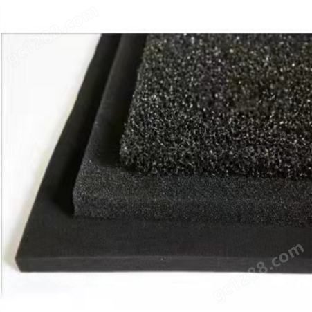 活性炭过滤棉废气处理 高吸附海绵蜂窝活性 黑色炭纤维棉