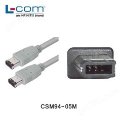 L-COM CSM94-05M IEEE-1394火线线缆 1型公头 / 1型公头 0.5 m