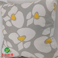 新中式靠垫抱枕套刺绣花YG70客厅沙发床头古典靠枕办公室护腰
