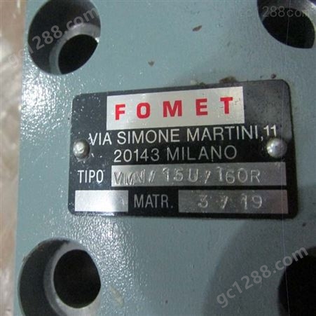 部分型号有库存FOMET电磁阀FOMET减压阀FOMET阀组