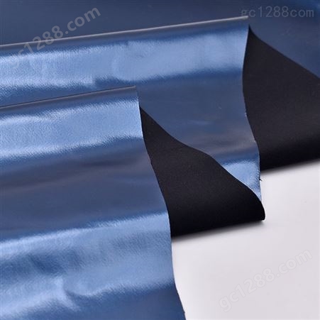 厂家现货 蓝膜复合布料加工弹力布复合PU银膜 多种复合工艺
